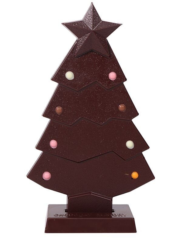 Christmas tree in dark chocolate