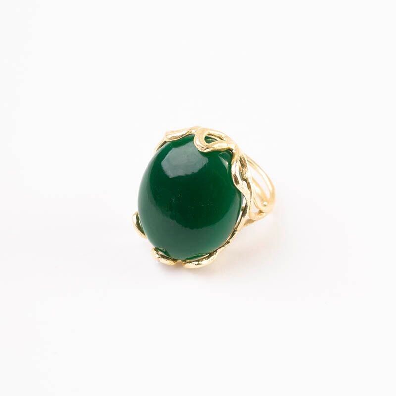 Anello Alpi Liscio Verde