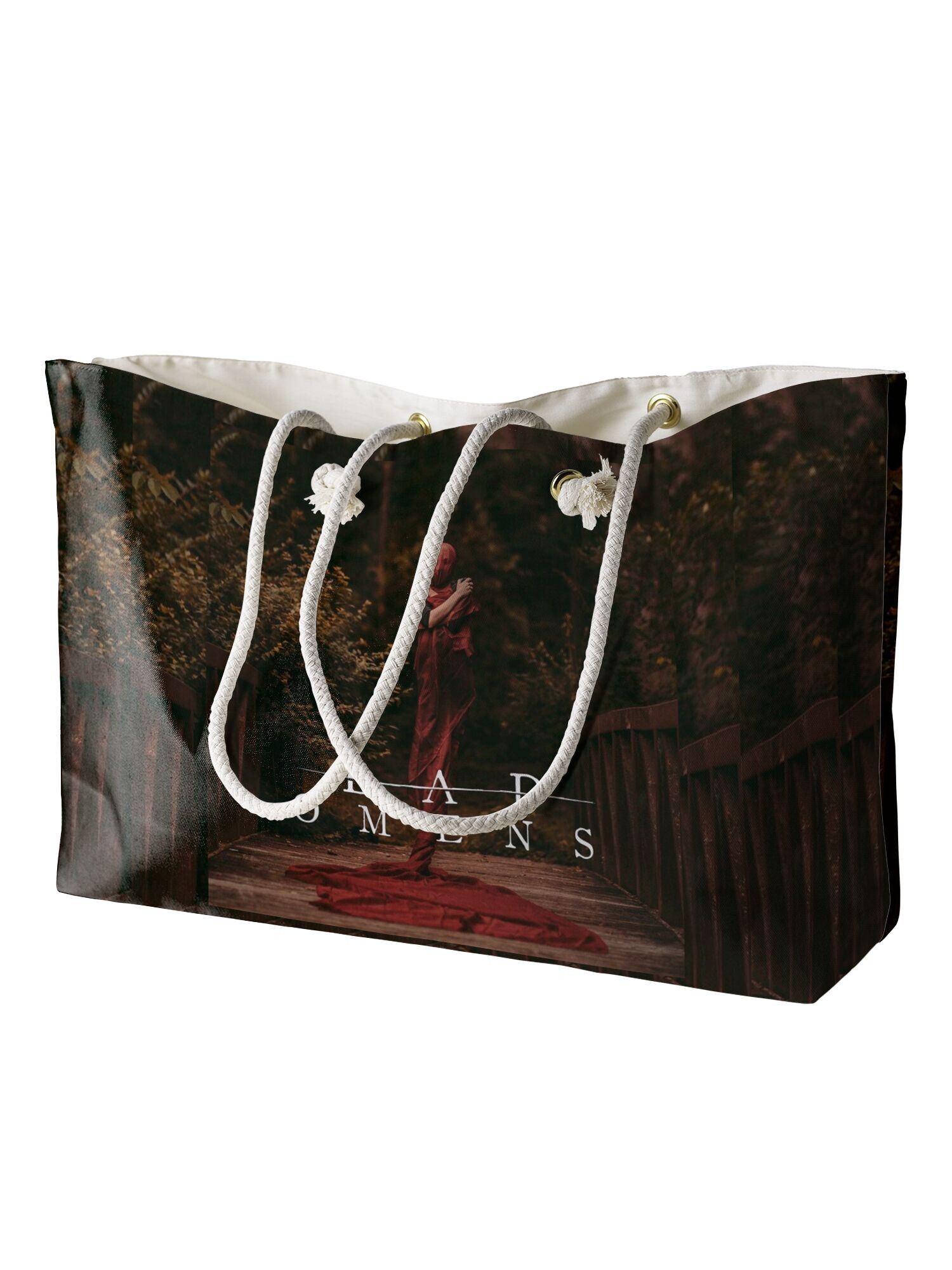 Sac de plage avec poignée en corde Rocksax Bad Omens - Couverture auto-intitulée