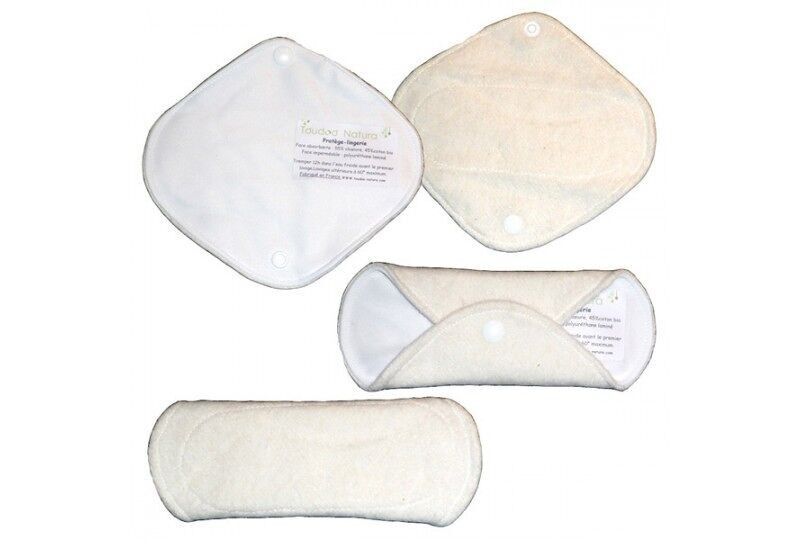 Assorbente lavabile giorno - Canapa e Cotone Bio - Ecru - Toudoo Natura