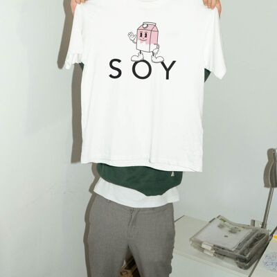 Camiseta de dibujos animados de SOY - Camiseta blanca