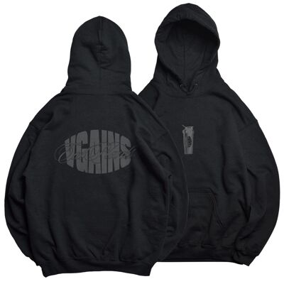 Felpa con cappuccio VGAINS - Nero