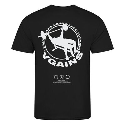 VGAINS Emblem Recycled Cool Training Tee Mens - Black