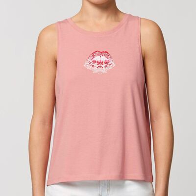 Lee mis labios - Camiseta sin mangas rosa