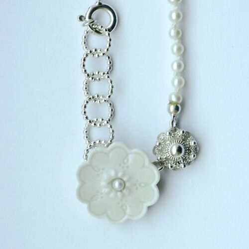 porseleinen ketting met parel