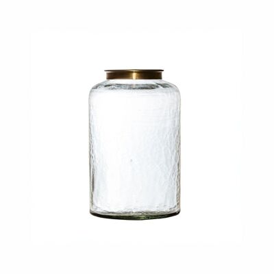 Newark Small Hammered Glass Lidded Storage Container