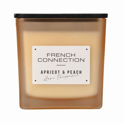 French Connection Square Range Apricot & Peach Candle 830g