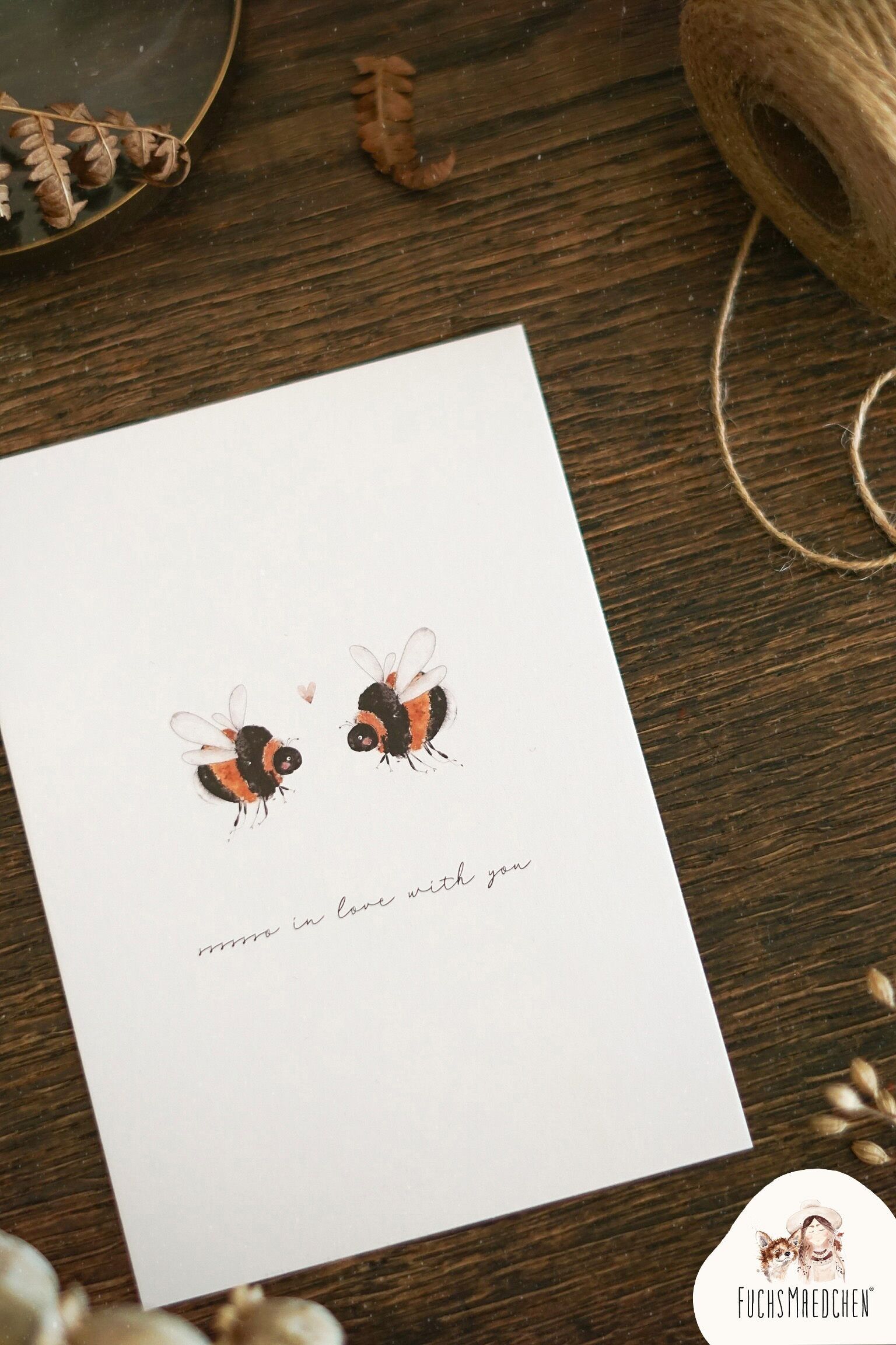 Biglietto d'auguri -Bumblebee Love-