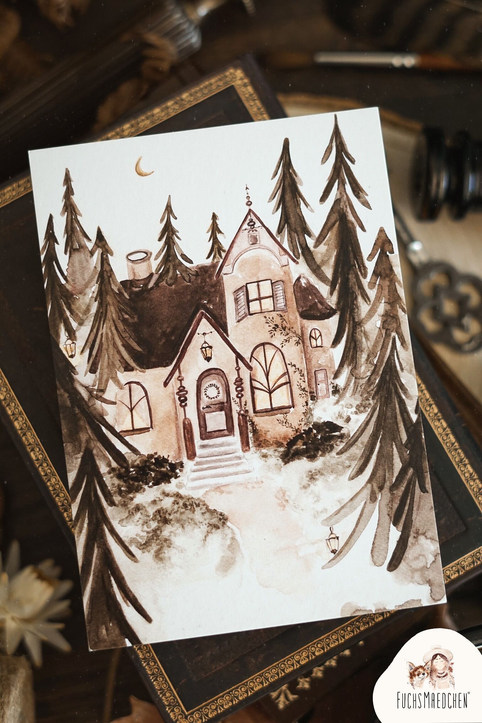 Biglietto d'auguri -Villa Forestale-