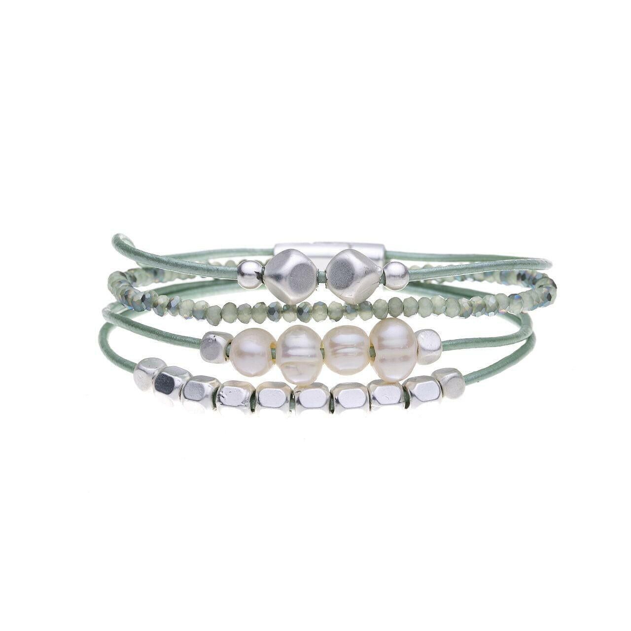 Bracciale: mini perline colorate, perline metalliche