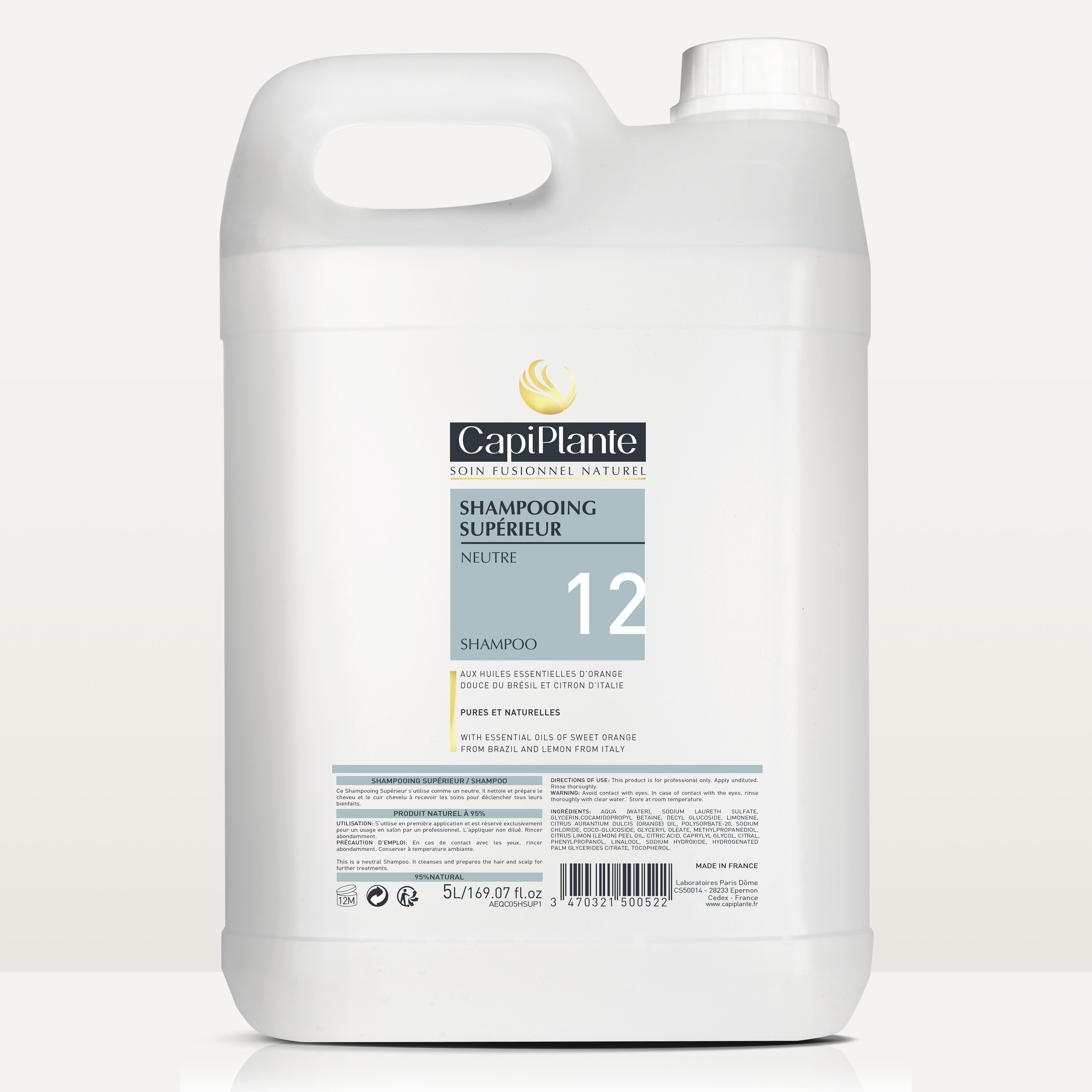Shampoo Superior N°12 5L (oli essenziali - tutti i tipi di capelli)