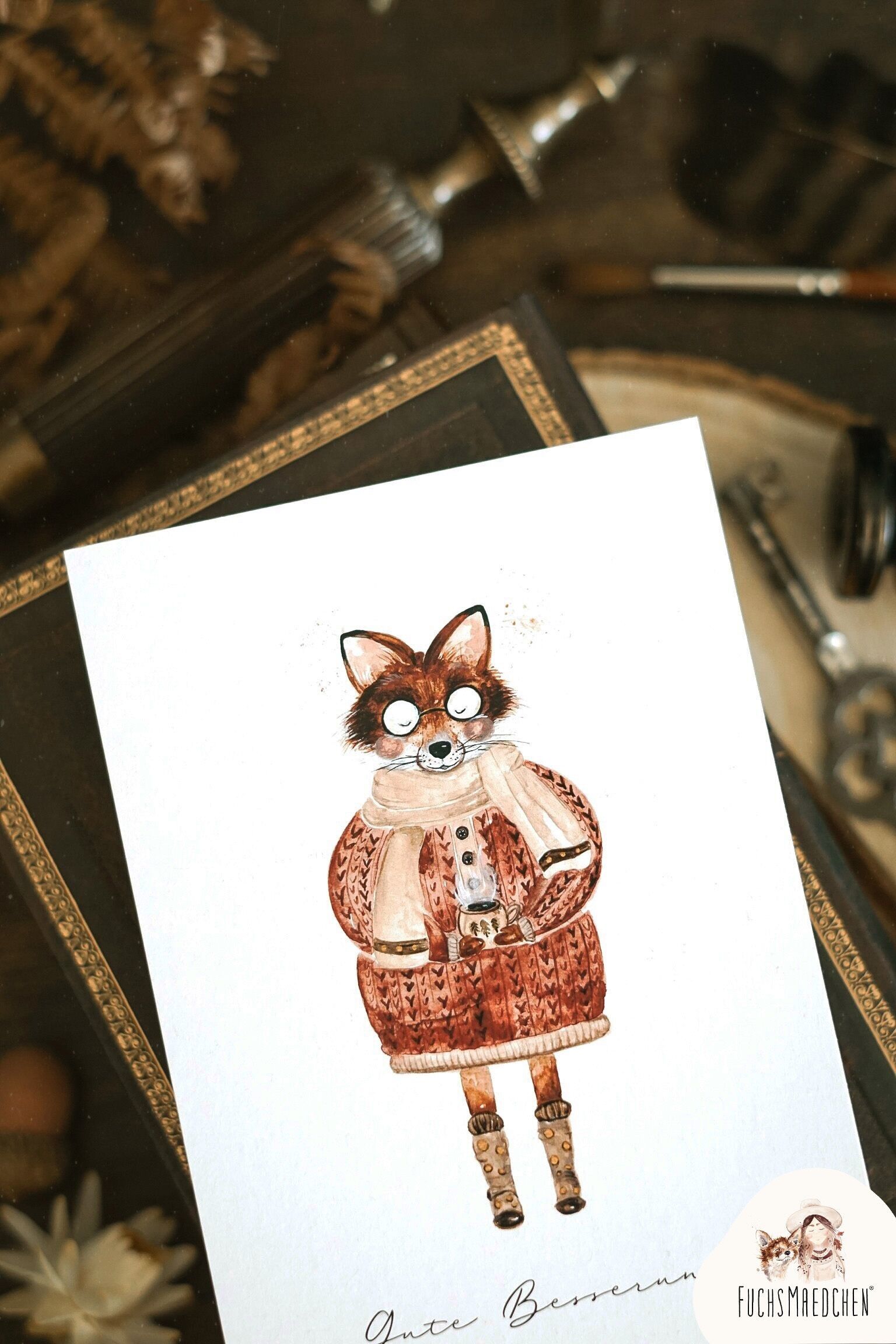 Greeting card -Get well soon-