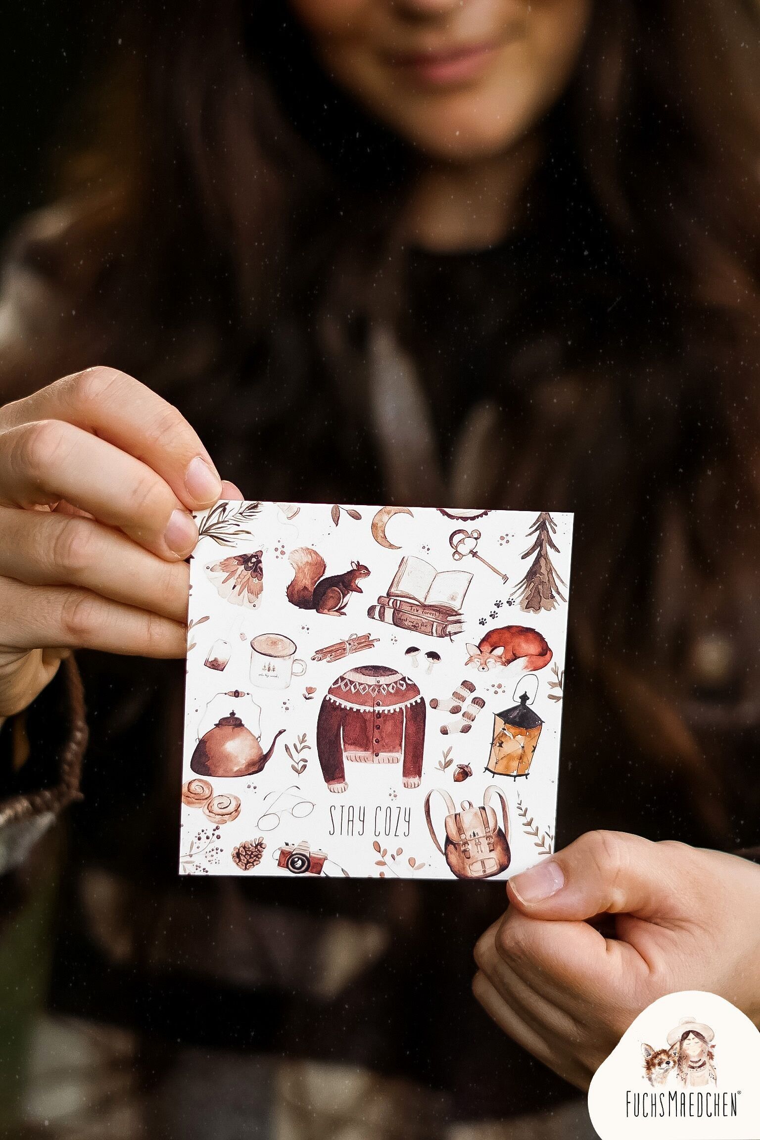 greeting card -stay cozy-