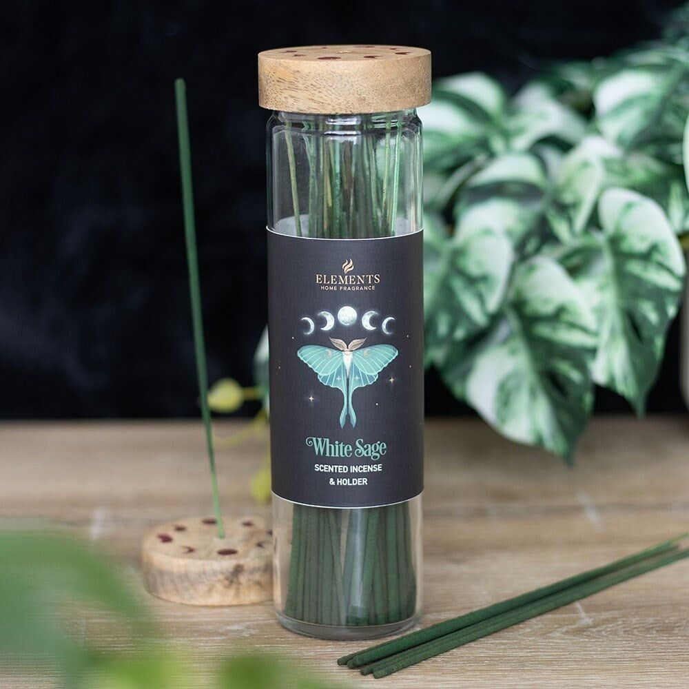 Bastoncini di incenso alla salvia bianca della foresta oscura