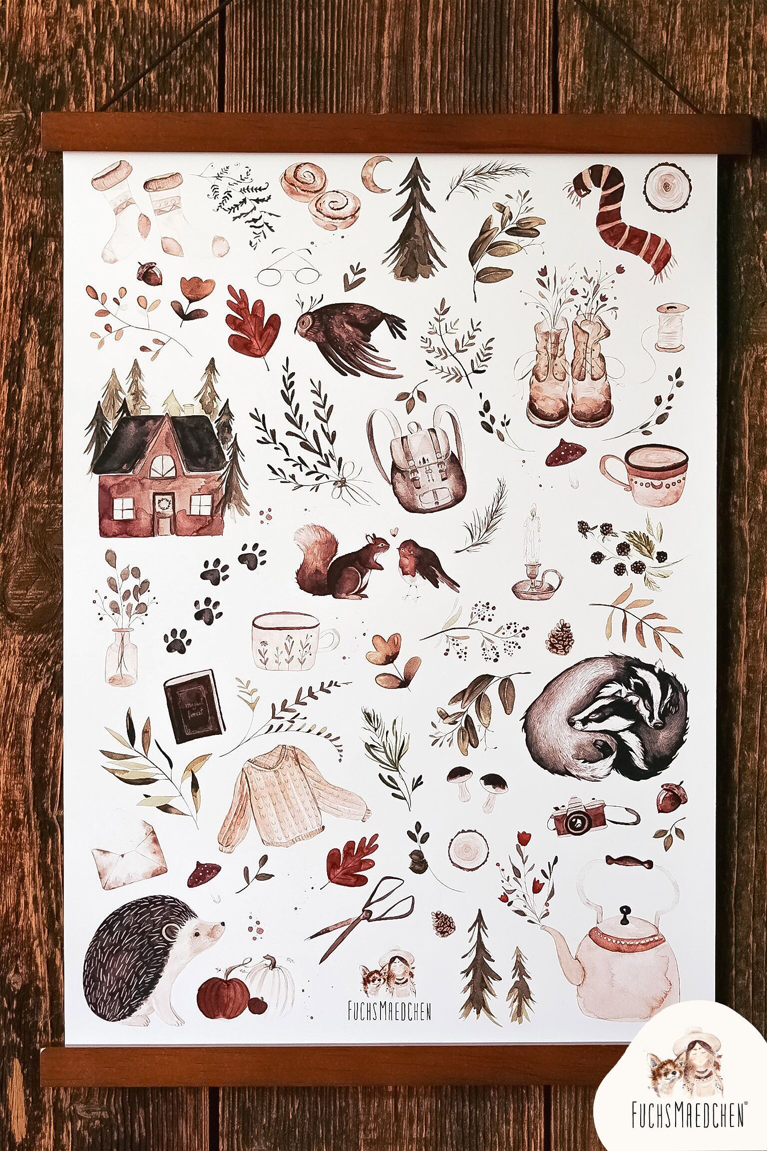 Poster DINA4 -Passeggiata nel bosco-