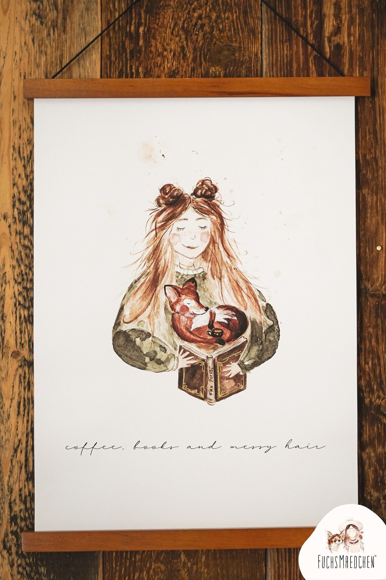 Poster DIN A4 -FuchsMaedchen-