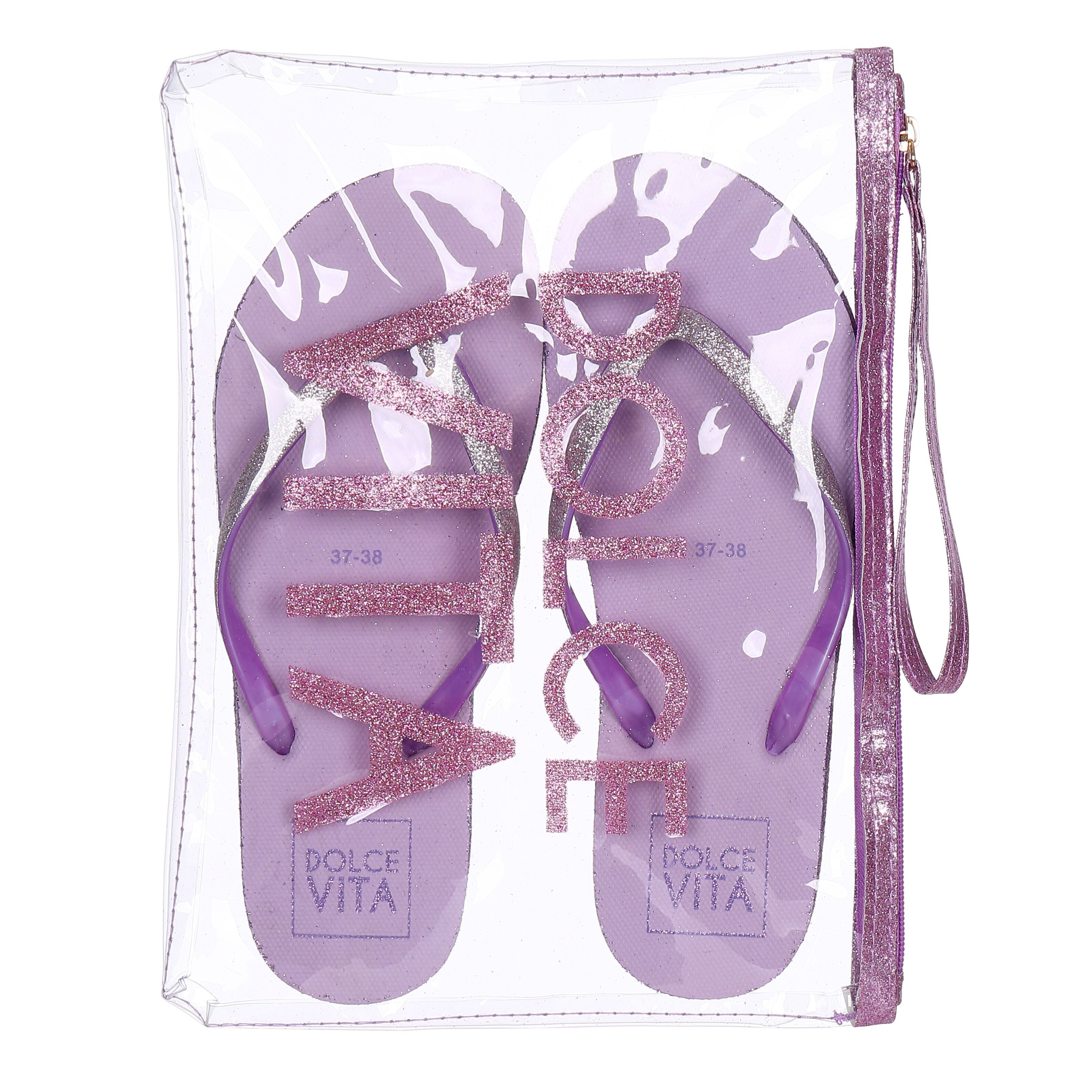 Flip-Flops + Clutch-Glitzerkollektion