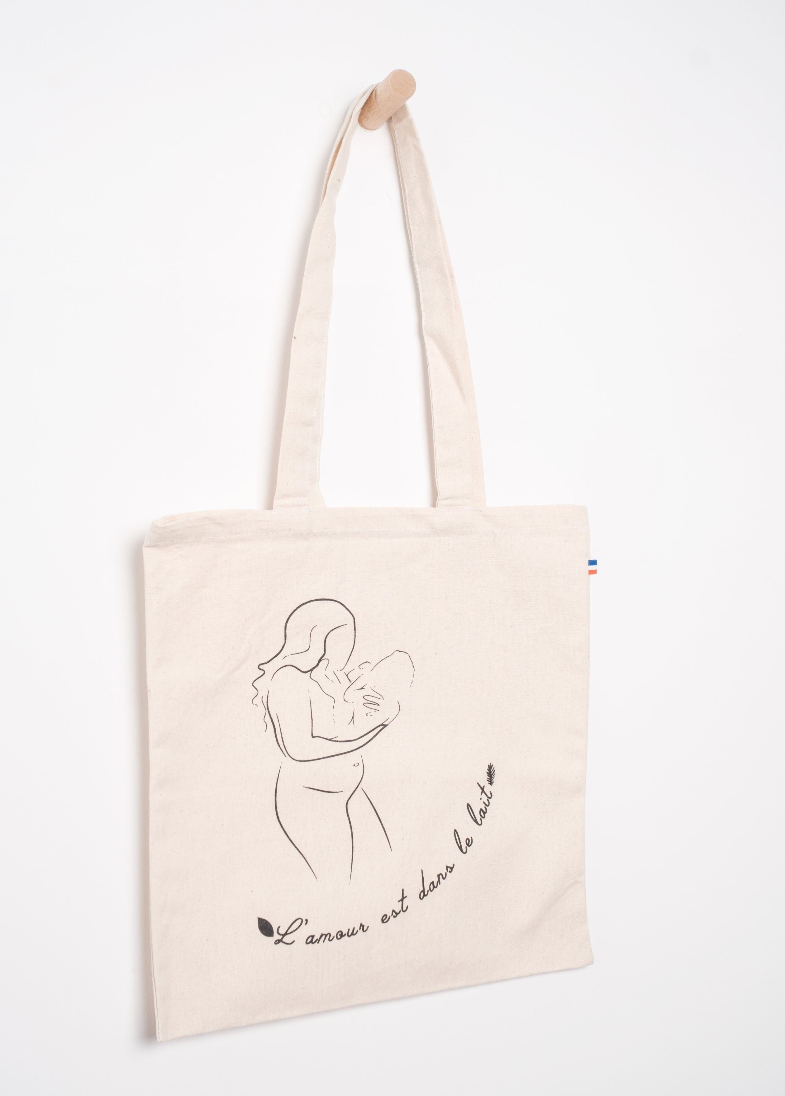 Borsa tote “L'amore è nel latte”