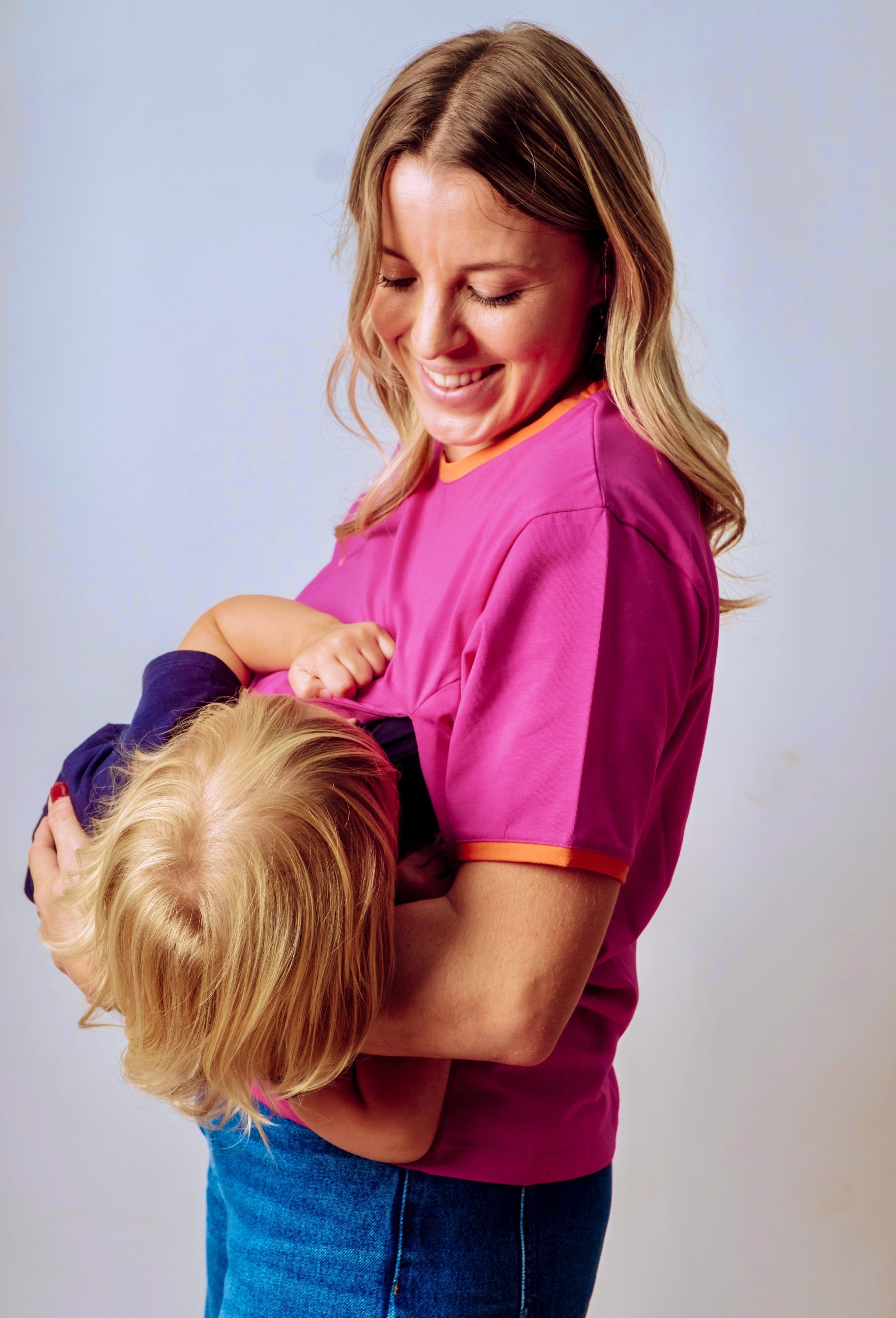 T-shirt da allattamento “Sunset”.