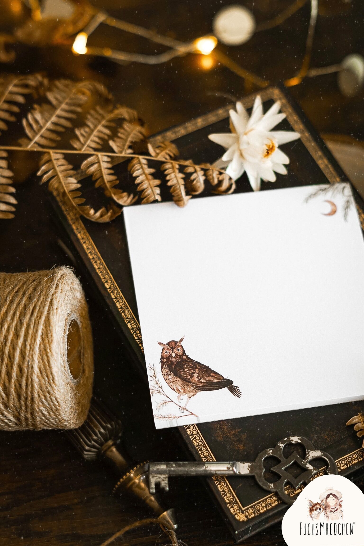 Blocco note 10x10 cm - Owl Love -