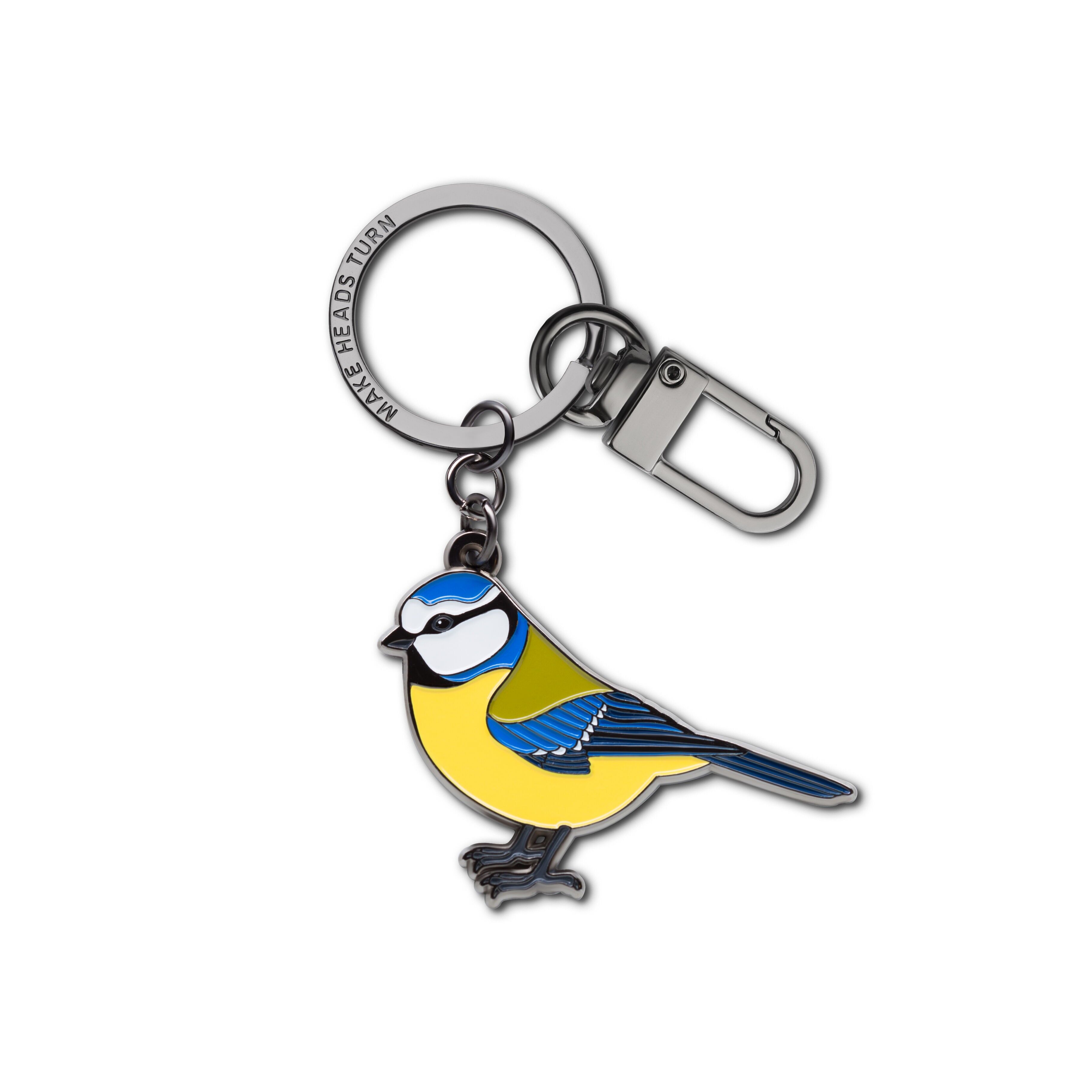 Enamel  Keychain/Bag Charm "Blue Tit"