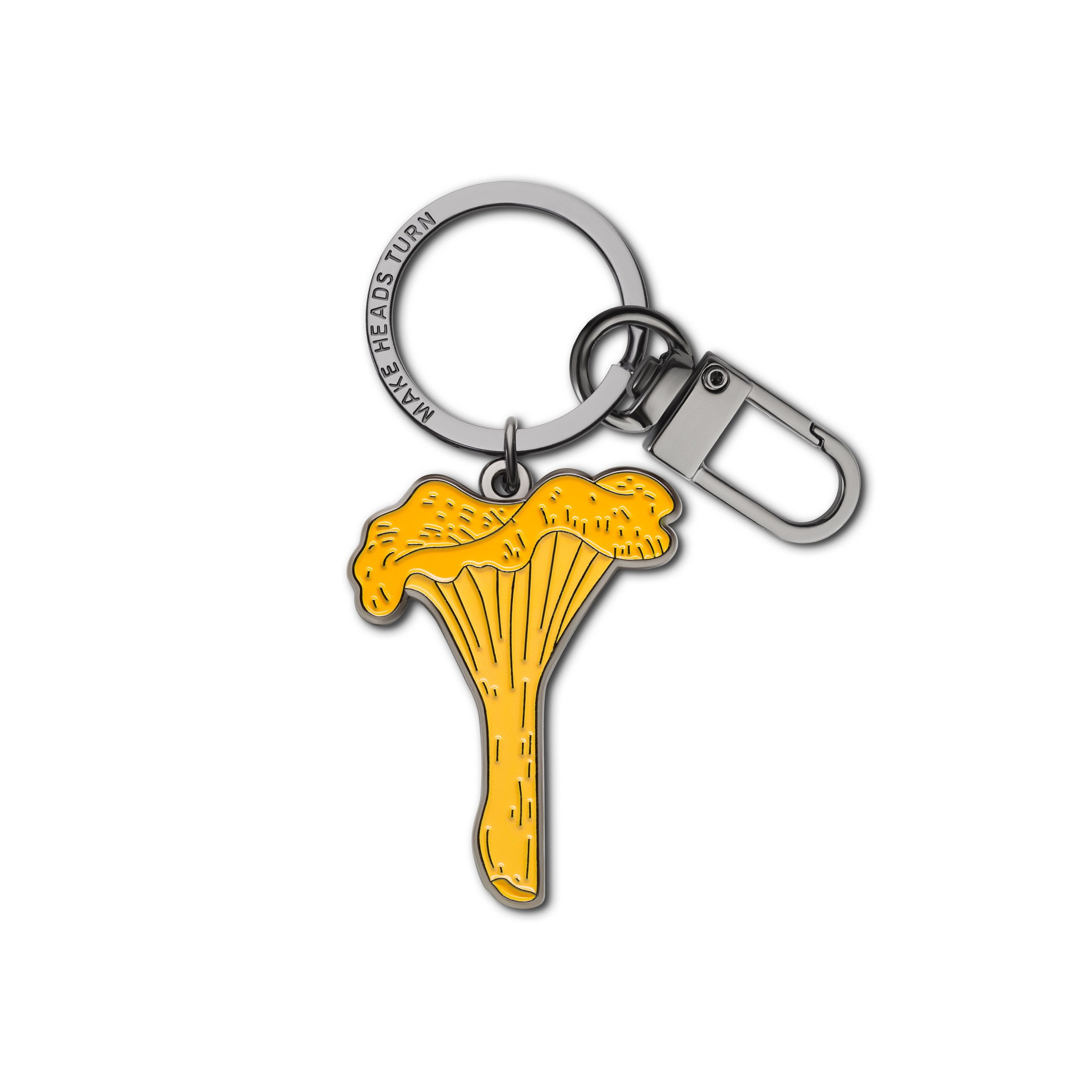 Enamel Carabiner Keychain "Chanterelle"