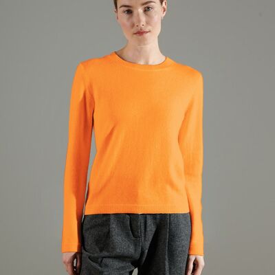 NAMI 4 Maglia girocollo in cashmere arancione zucca