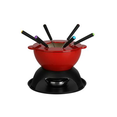 Service à fondue Gentiane 10 pièces en fonte