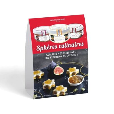 Caballete de esferas culinarias