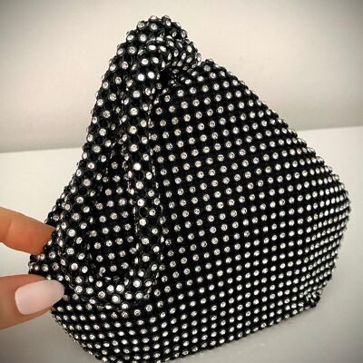 SALE! La Pouchette Crystallised Handbag - Black