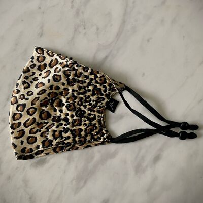 SALE! NEW Luxe Collection Leopard Crystal Silk Mask