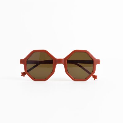 Children's sunglasses YEYE - Original Collection - Color Terracotta Red