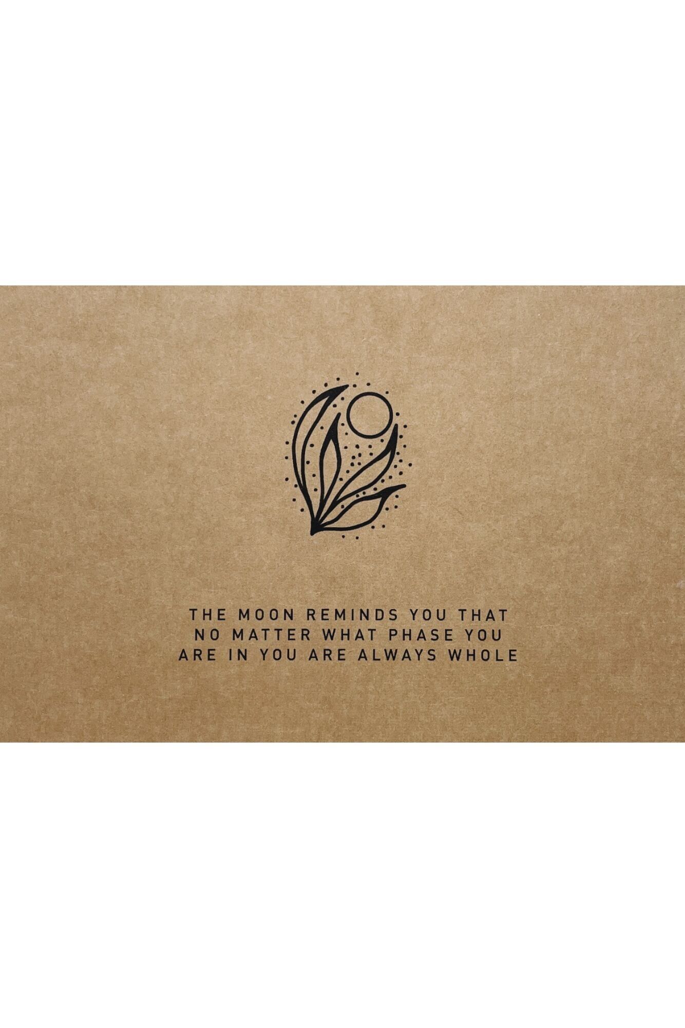 Postal hecha de pulpa de madera - LA LUNA TE RECUERDA