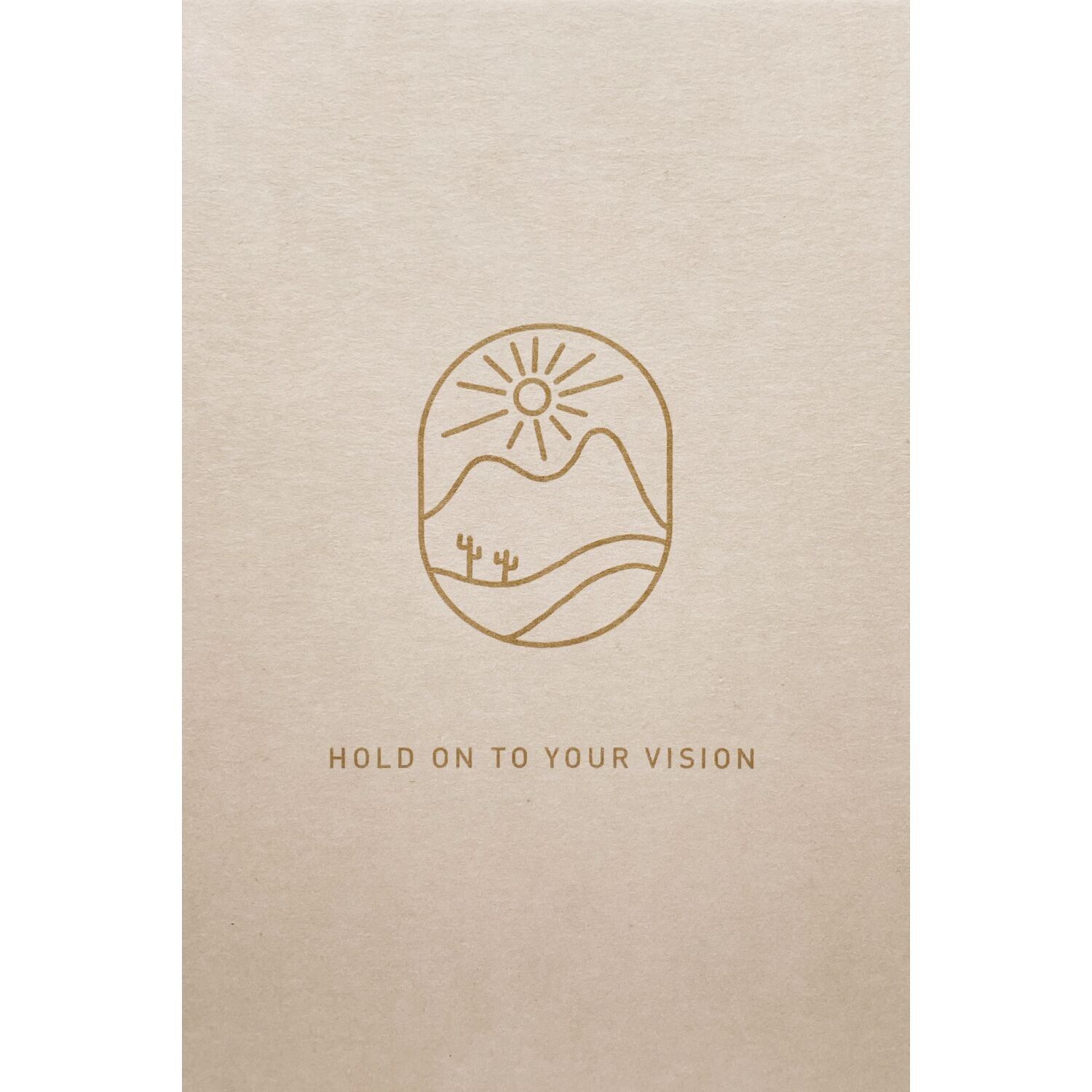 Postal hecha de pulpa de madera - AGUANTA TU VISIÓN