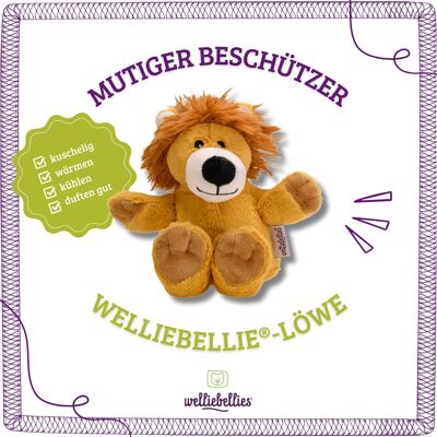 Leone di peluche caldo e midi
