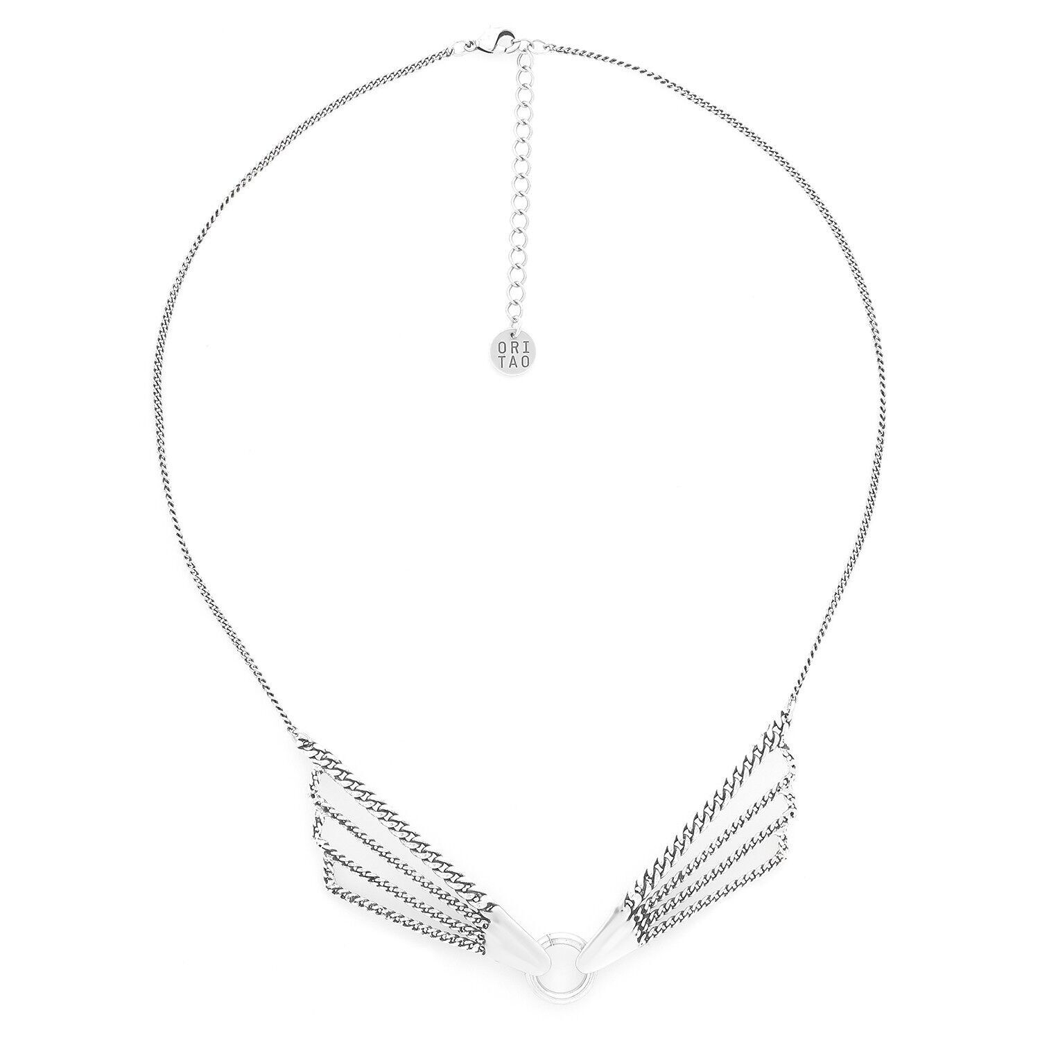 GATSBY kurze Halskette 2 Silberelemente