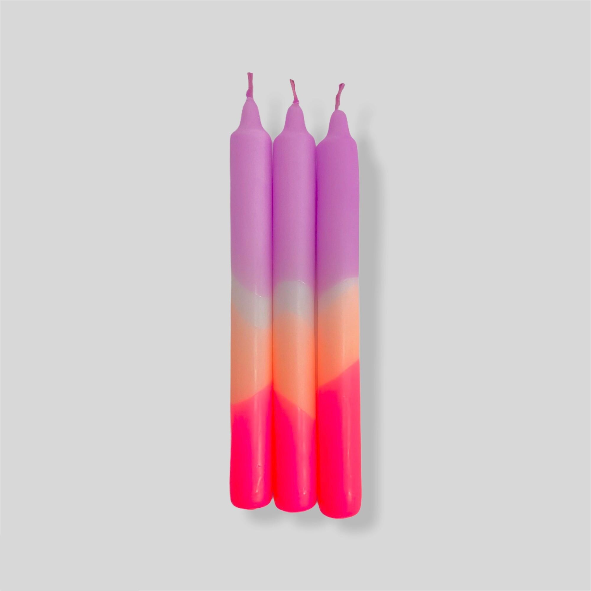 Dip Dye Neon * Mousse Prune (bougies)