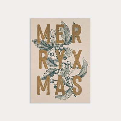 Cartolina/errore di battitura/Buon Natale/Alzavola