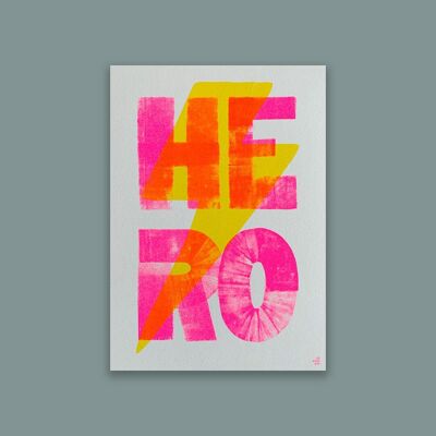 Art Print / Hero / A5 / Couleur végétale