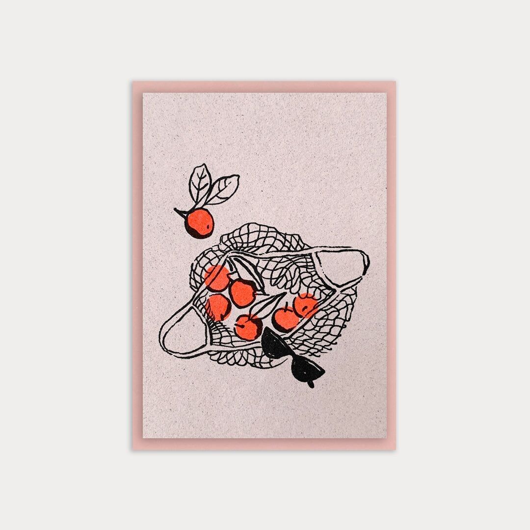Rete con arance / cartoncino con busta / A7
