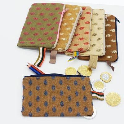 Lotto di 6 pochettes doublées – Élégance en tissu camarguais
