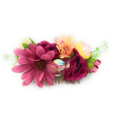 Peigne Floral Flamenco Mariages Fêtes · Multicolore (dernière unité !)
