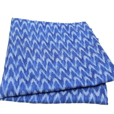 POCKET SQUARE DEEP BLUE WAVES