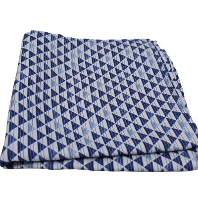 PAÑUELO TRIÁNGULO AZUL BLANCO