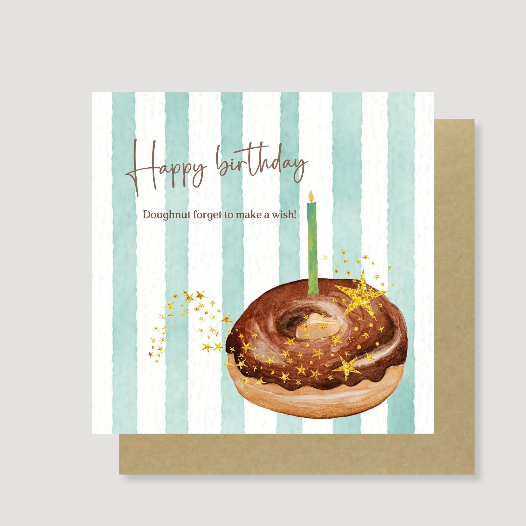 Carte d'anniversaire Donut