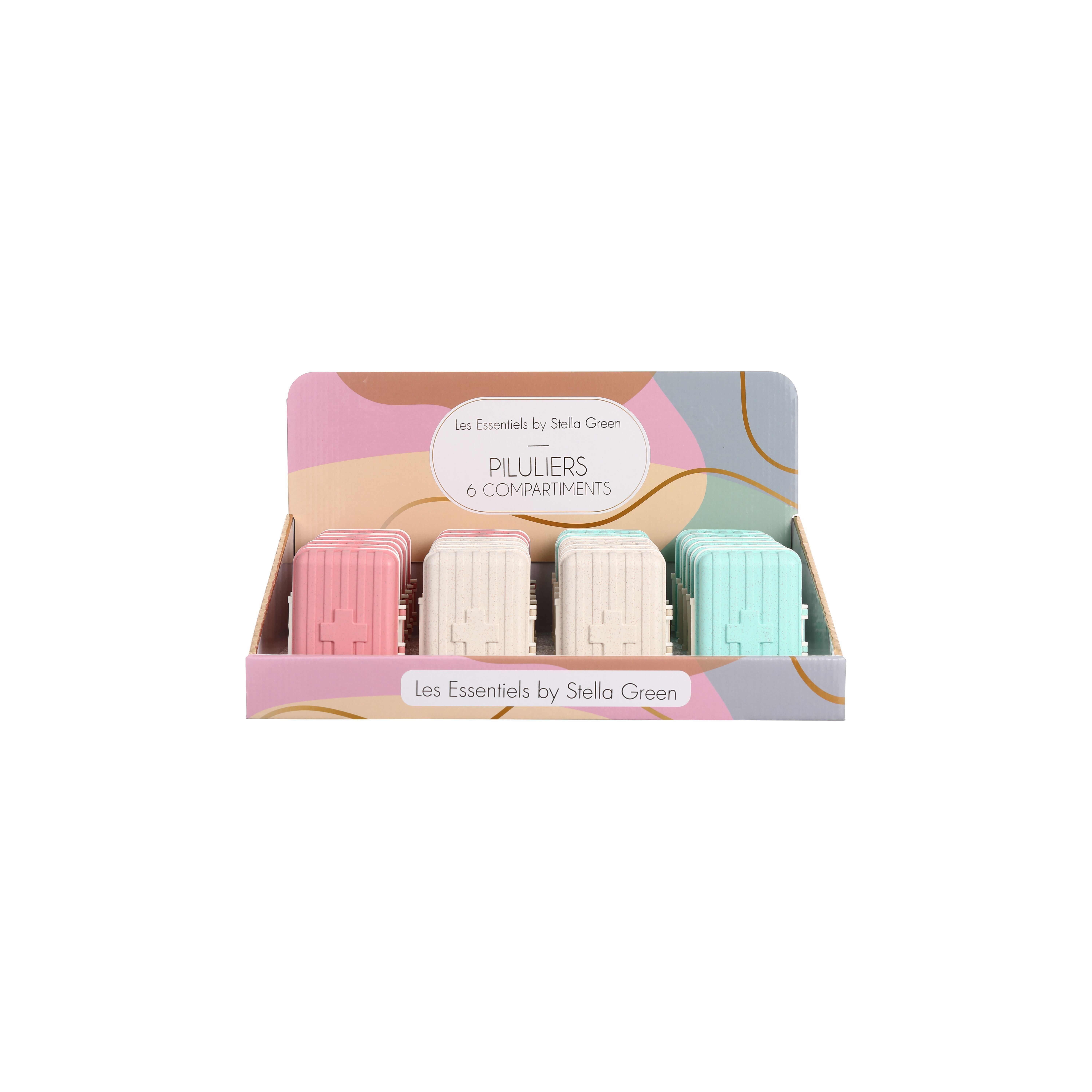 Portapillole trasparente 6 scomparti