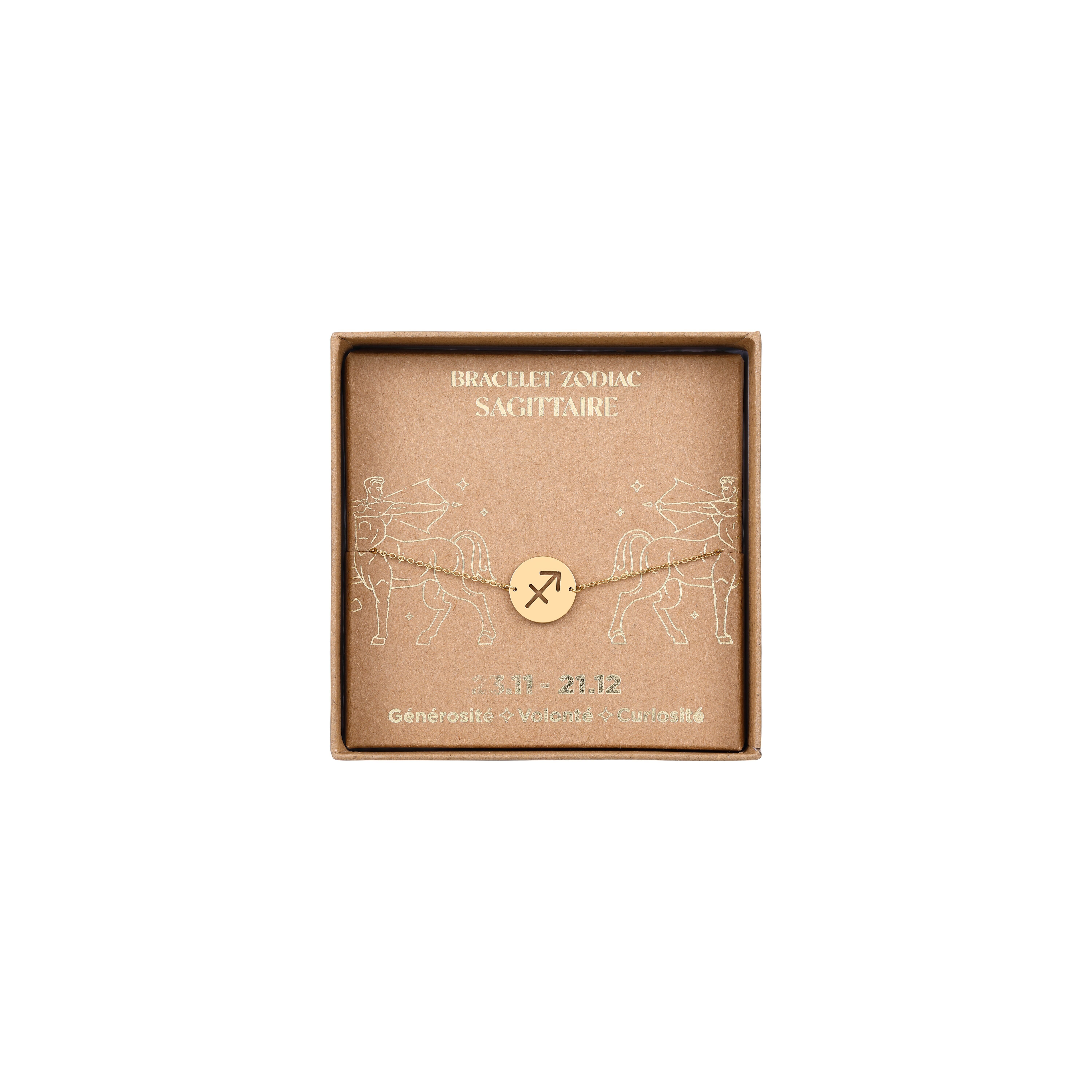 Bracciali con segni zodiacali in acciaio