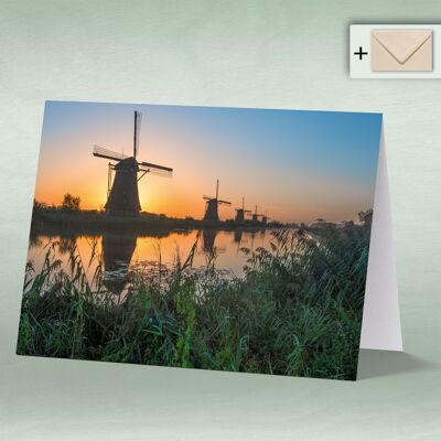 Greeting card, double card 8078