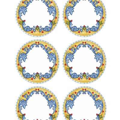 Limoncello Collection Dinner Plates, Set of 6
