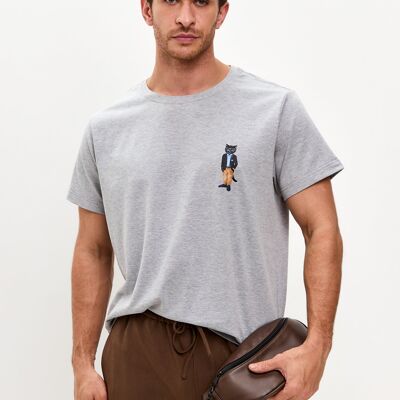 T-shirt stampata grigia REGATTA CAT